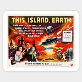 THIS ISLAND, EARTH 1955 Sci Fi Classic Cinema Vintage Movie Sticker